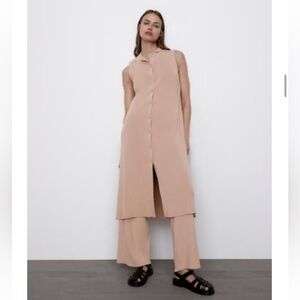 NWT Zara Sleeveless Cardigan and Pant set